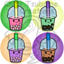 Bubble Tea Buttons