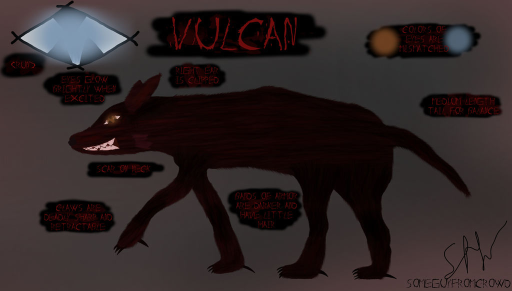 Vulpkanin Ref Vulcan Refsheet by Someguyfromcrowd on DeviantArt