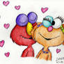 Elmo Kiss Zoe