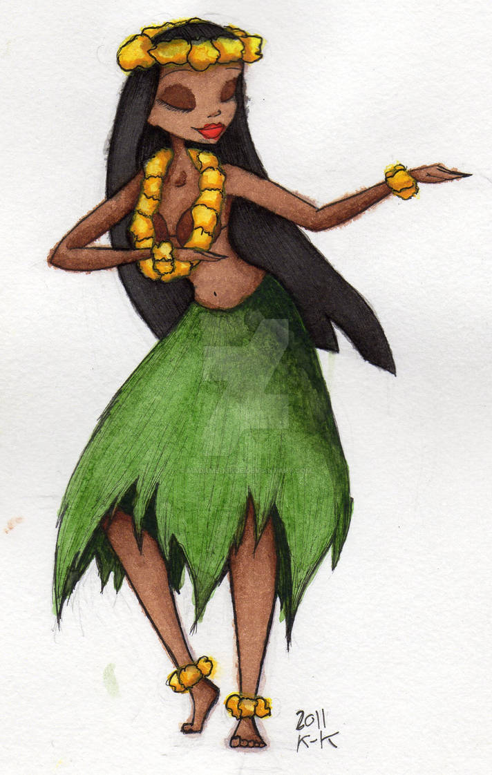 Burtonized Hula Girl by Madame-Kikue on DeviantArt