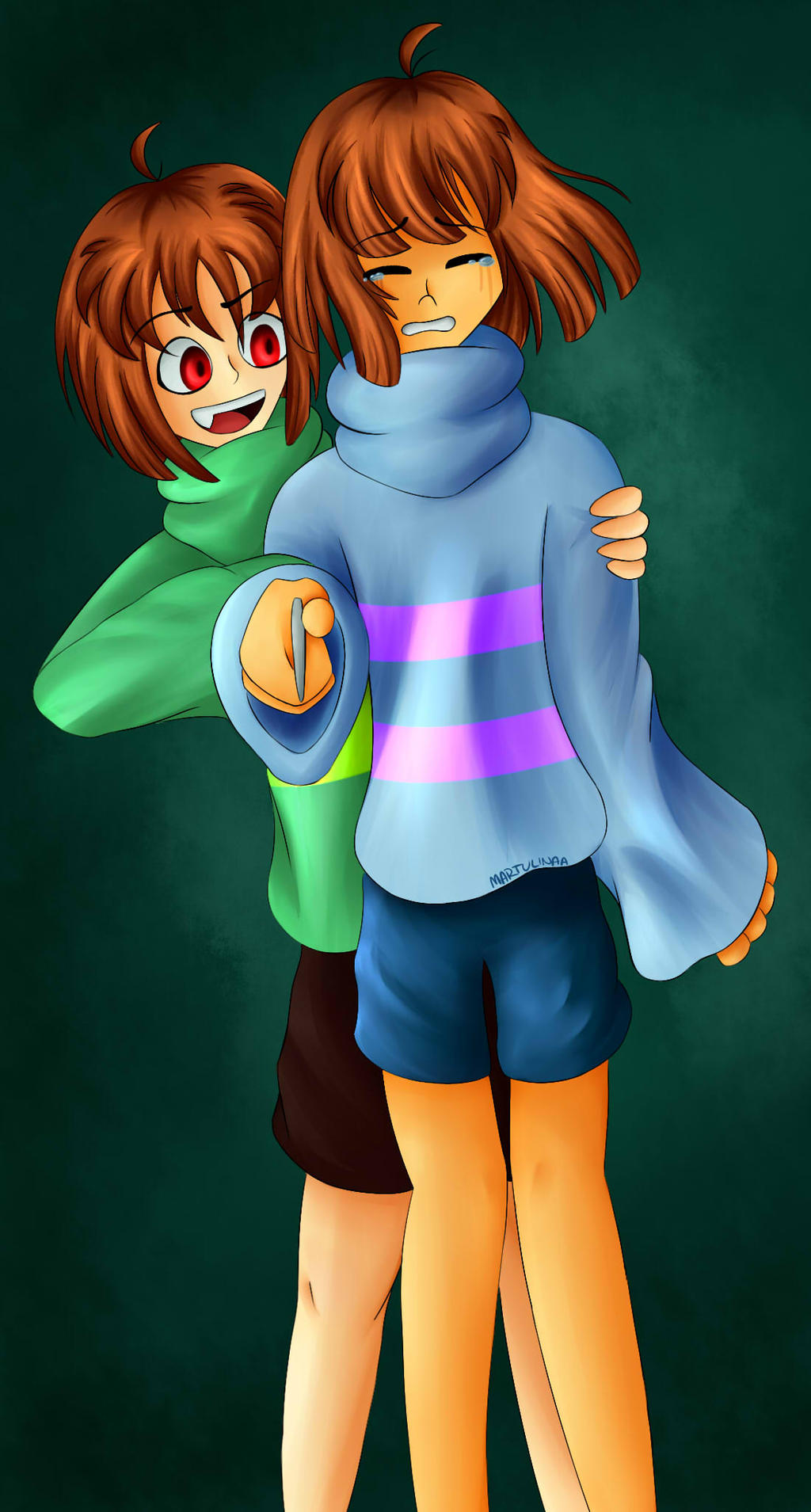 Chara and Frisk