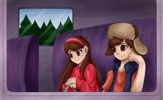 Leaving Gravity Falls Re-draw