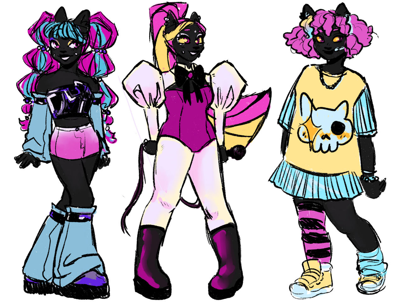 Catty Catty Noir redesign by Beeinaboat on DeviantArt