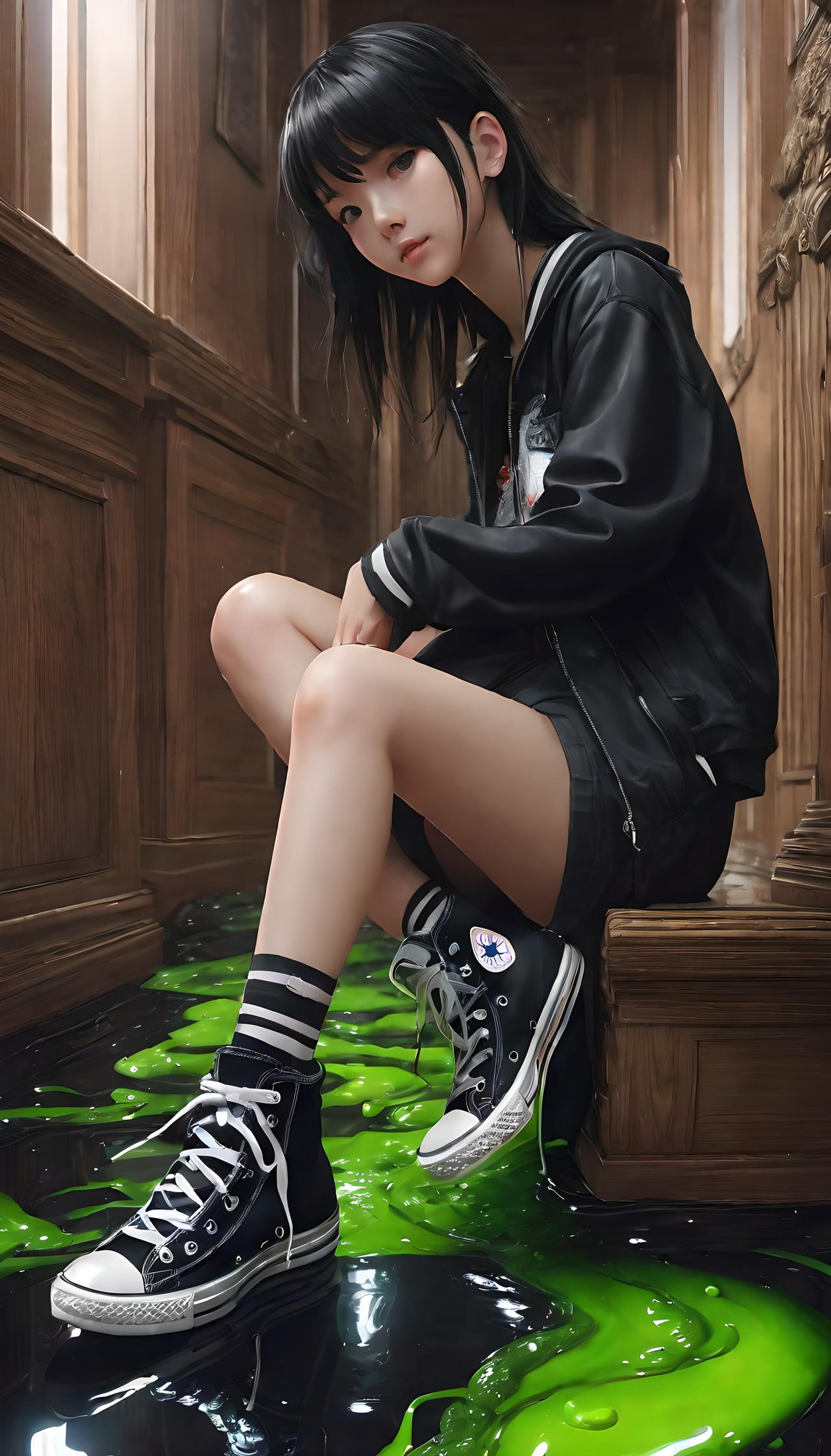Girl In Slime Pool Girl in Slime Mansion by L00 on DeviantArt