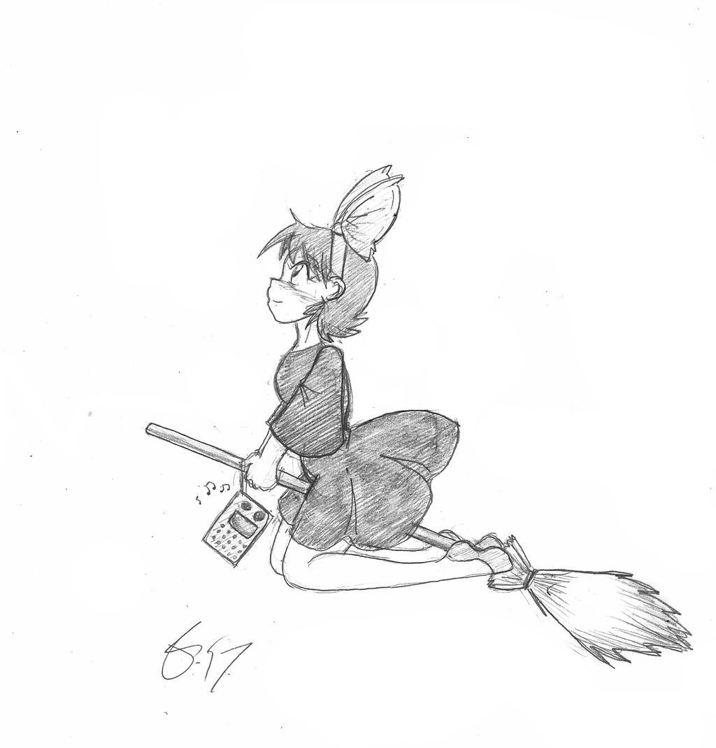 Kiki with Broom