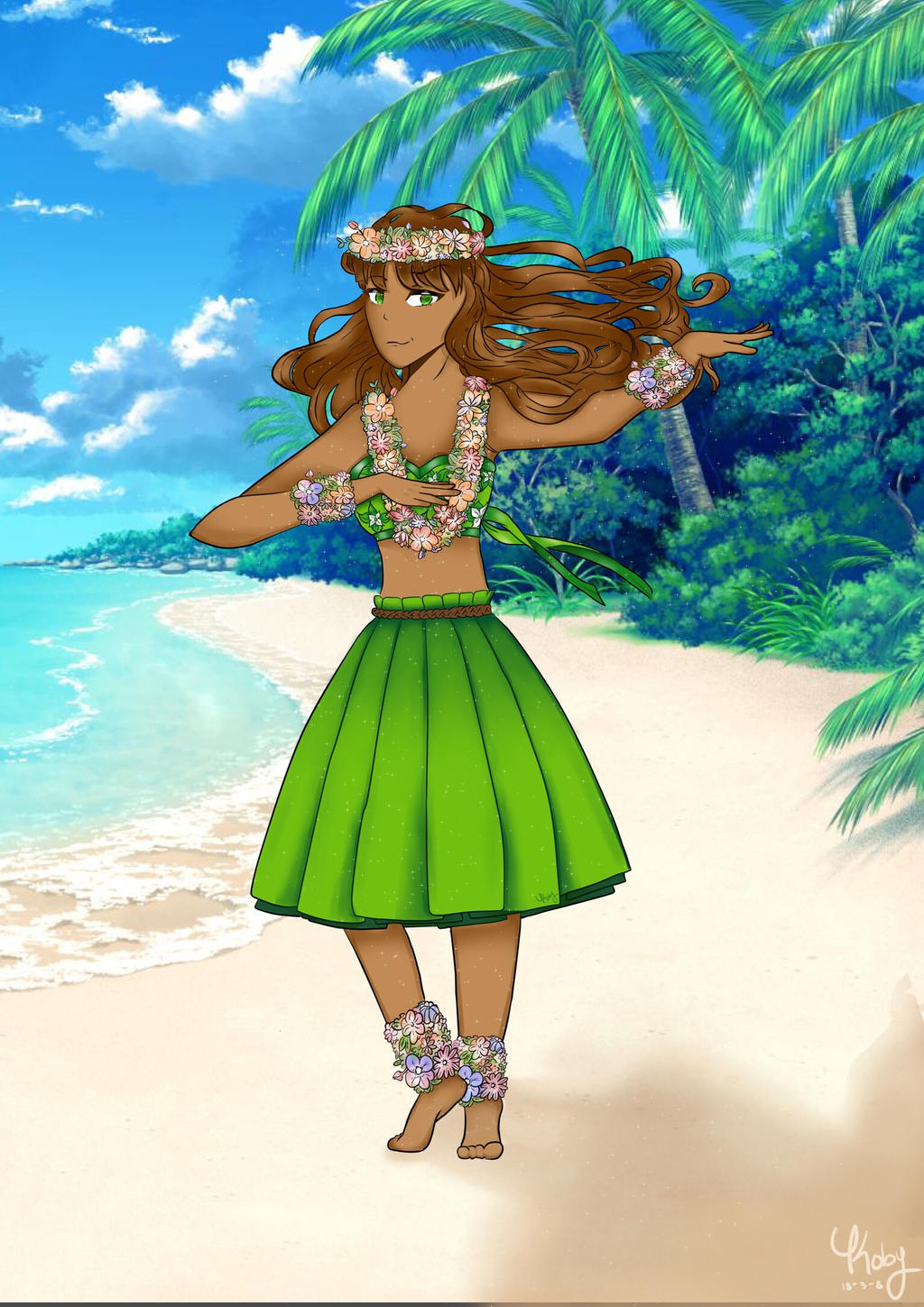 The Hawaiian Hula Dancer by KiritsuKomo on DeviantArt