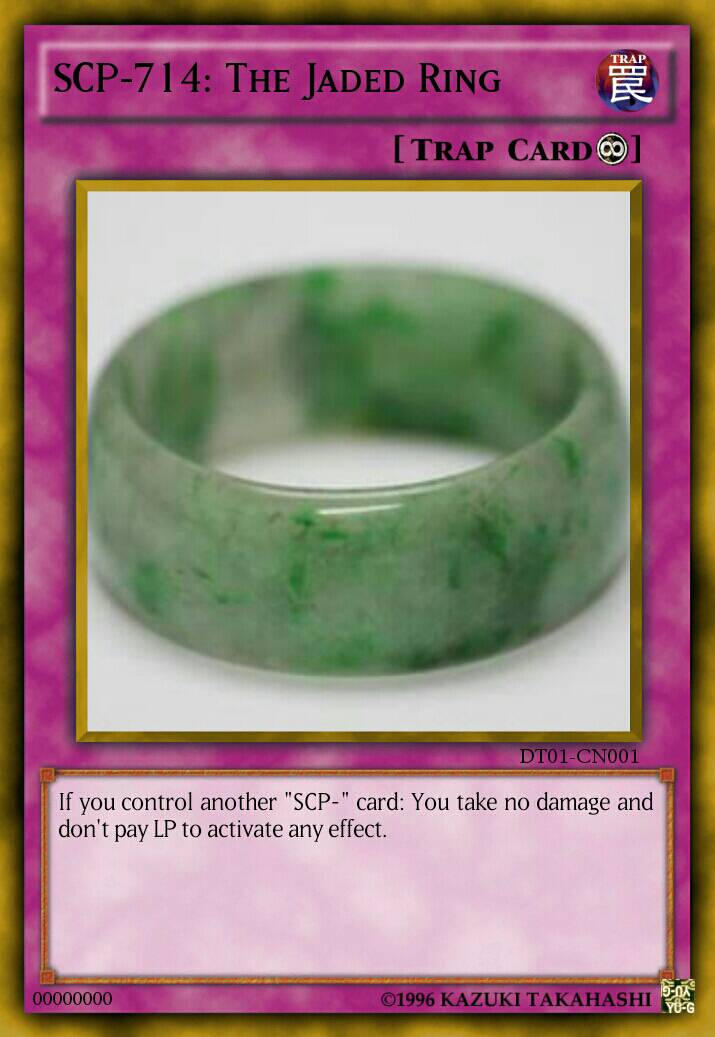 SCP-714: The Jaded Ring just feels like it was made to be put in