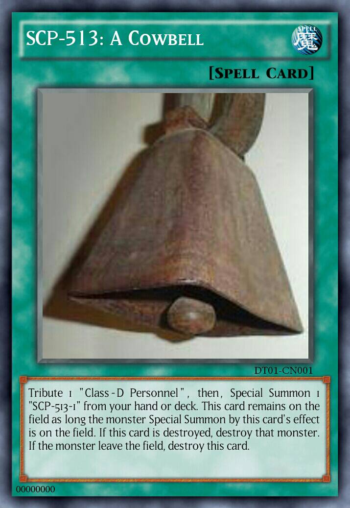 SCP-513: A Cowbell by DragoDemon12 on DeviantArt