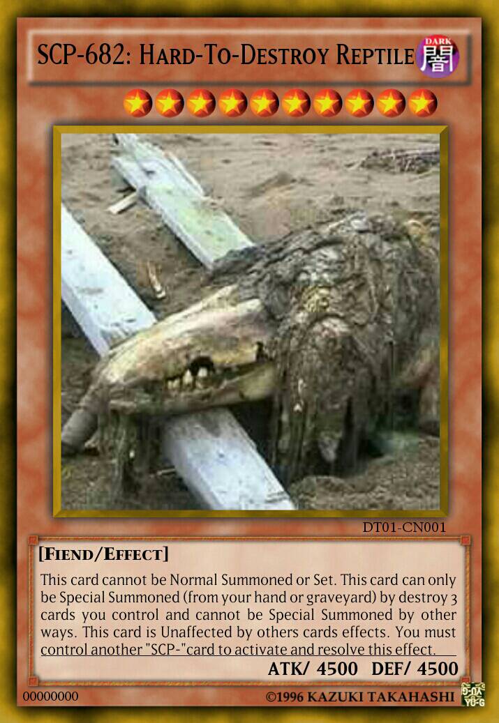 SCP-682: Hard-To-Destroy Lizard