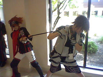 Lavi's tug of War with...sora