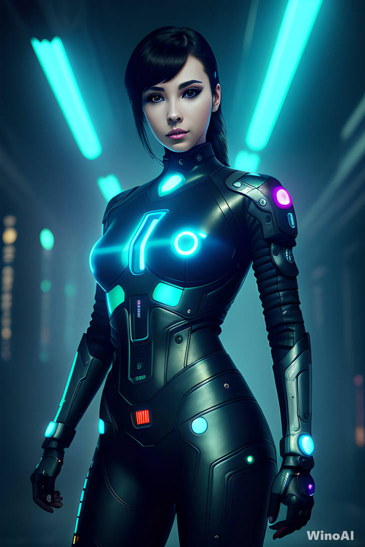 Cyberpunk Woman 03 By WinoAI On DeviantArt cyberpunk-woman-03-by-winoai-on-deviantart