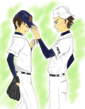 Southpaw and Megane-kun (Daiya no Ace)