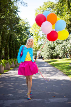 Balloons in the park