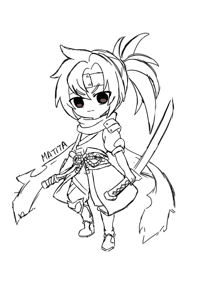 Sketch Lass - Grandchase By Lmatital On Deviantart