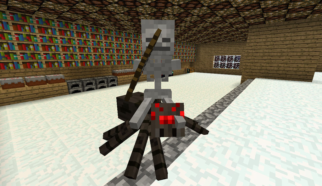 Minecraft : Spider Jockey by SheWolf1937 on DeviantArt