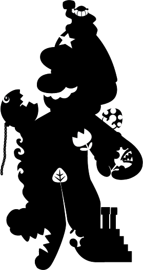 Mario silhouette deals