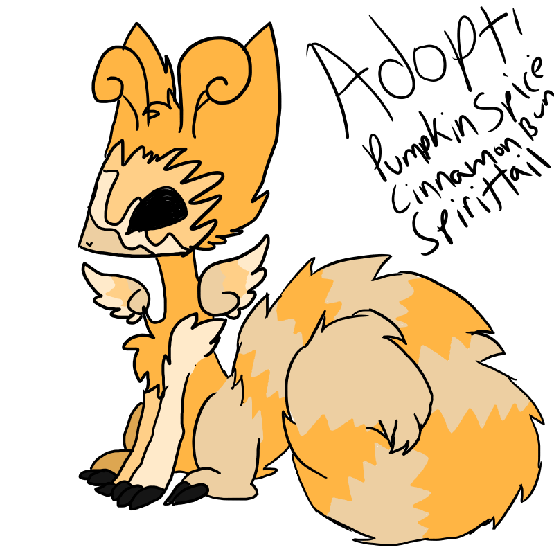 Pumpkin Spice Cinnamon Bun Spirittail adopt