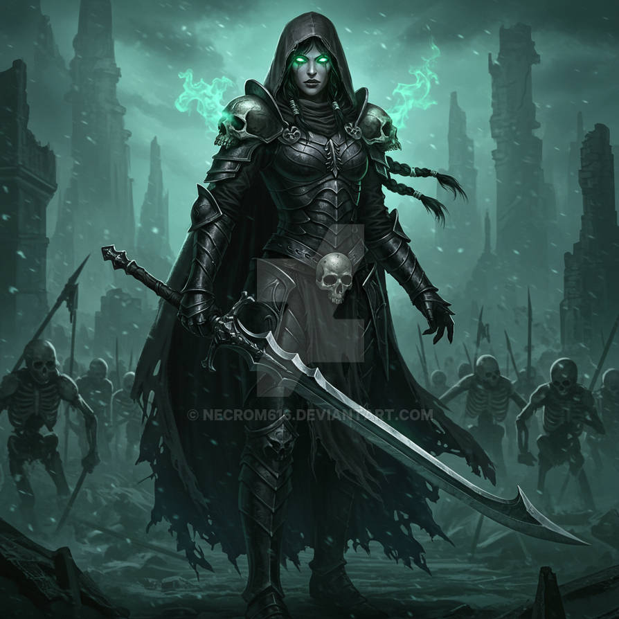Necromancer Rothbart Necromancer Warrior - Dark Fantasy Art by Necrom616 on DeviantArt