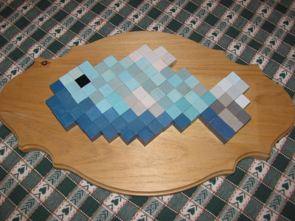 Minecraft Fish on Plaque by Fan-Girl5 on DeviantArt