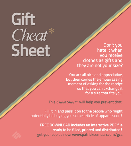 Gift Cheat Sheet