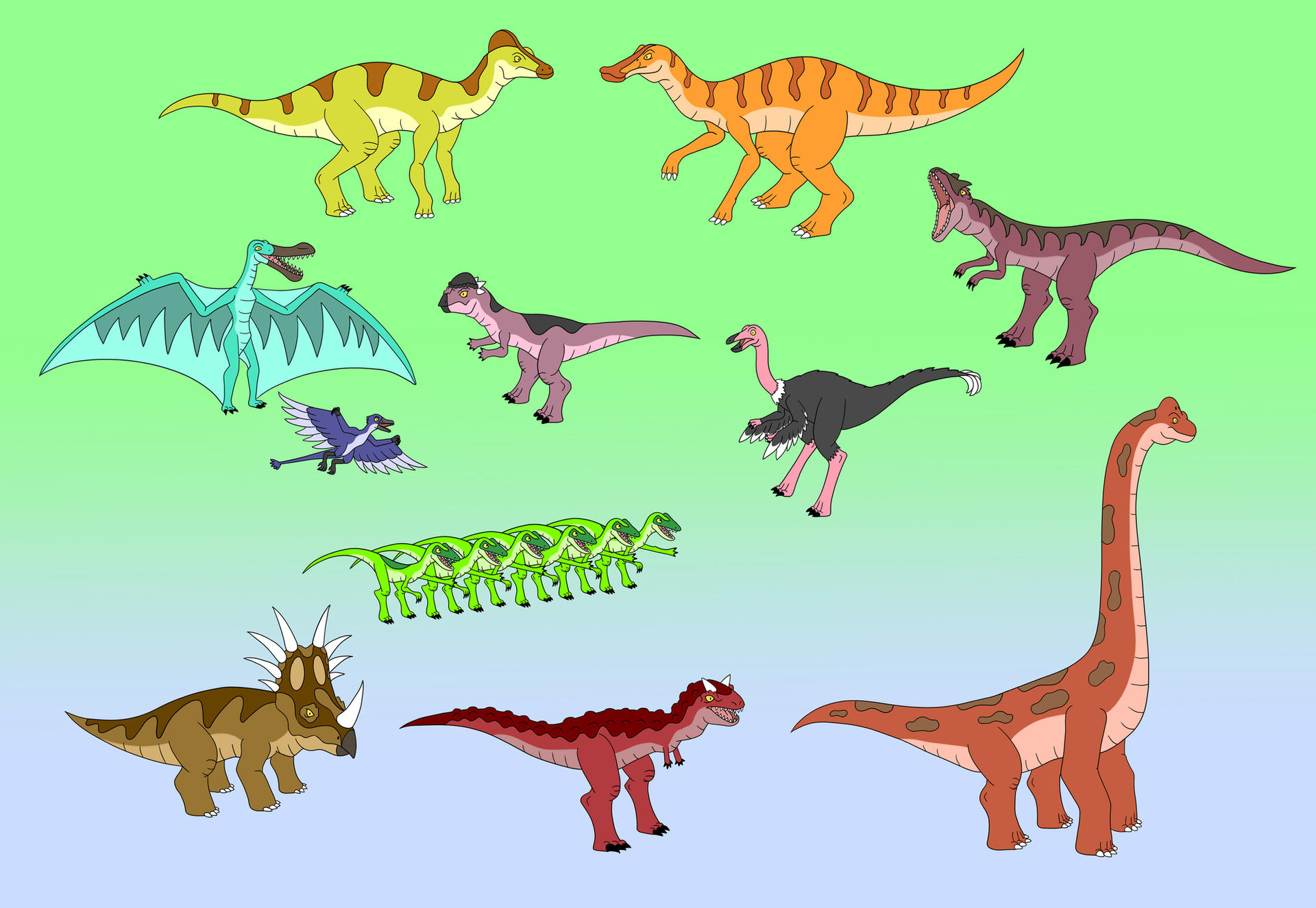 More Dinos from DD's world by EthanTavitas on DeviantArt