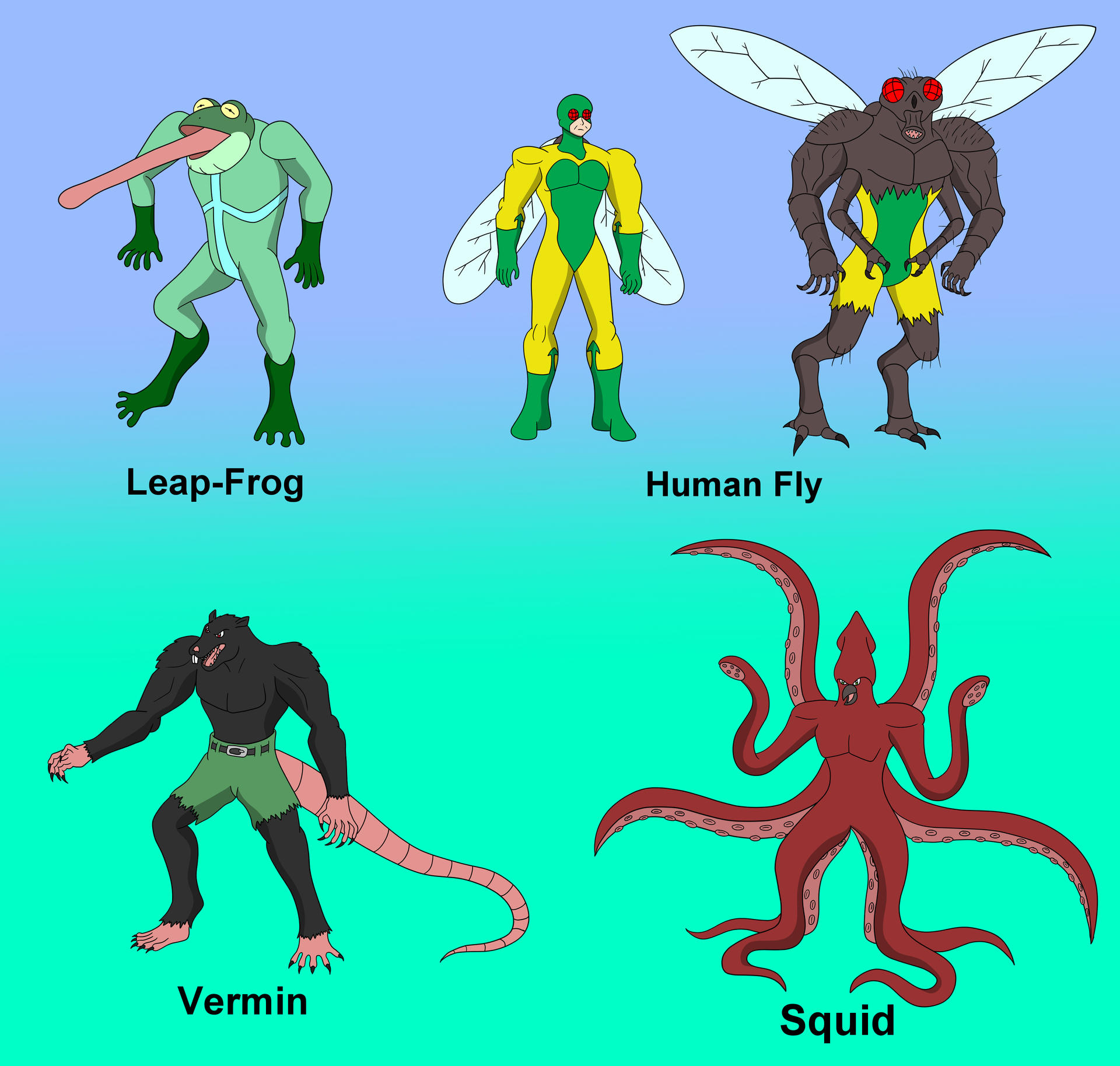 Less Knowen Villains by EthanTavitas on DeviantArt