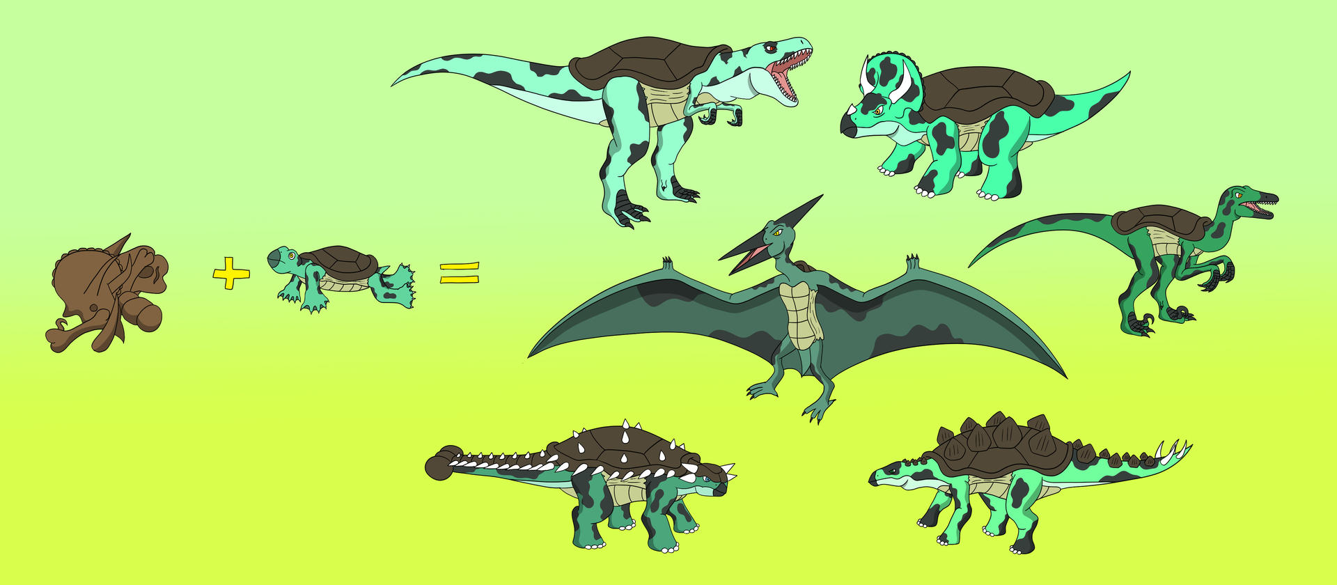 Dino Turtles by EthanTavitas on DeviantArt