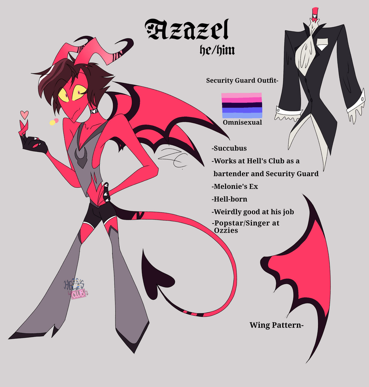 Azazel Reference Sheet by FallenStarTheArtist on DeviantArt
