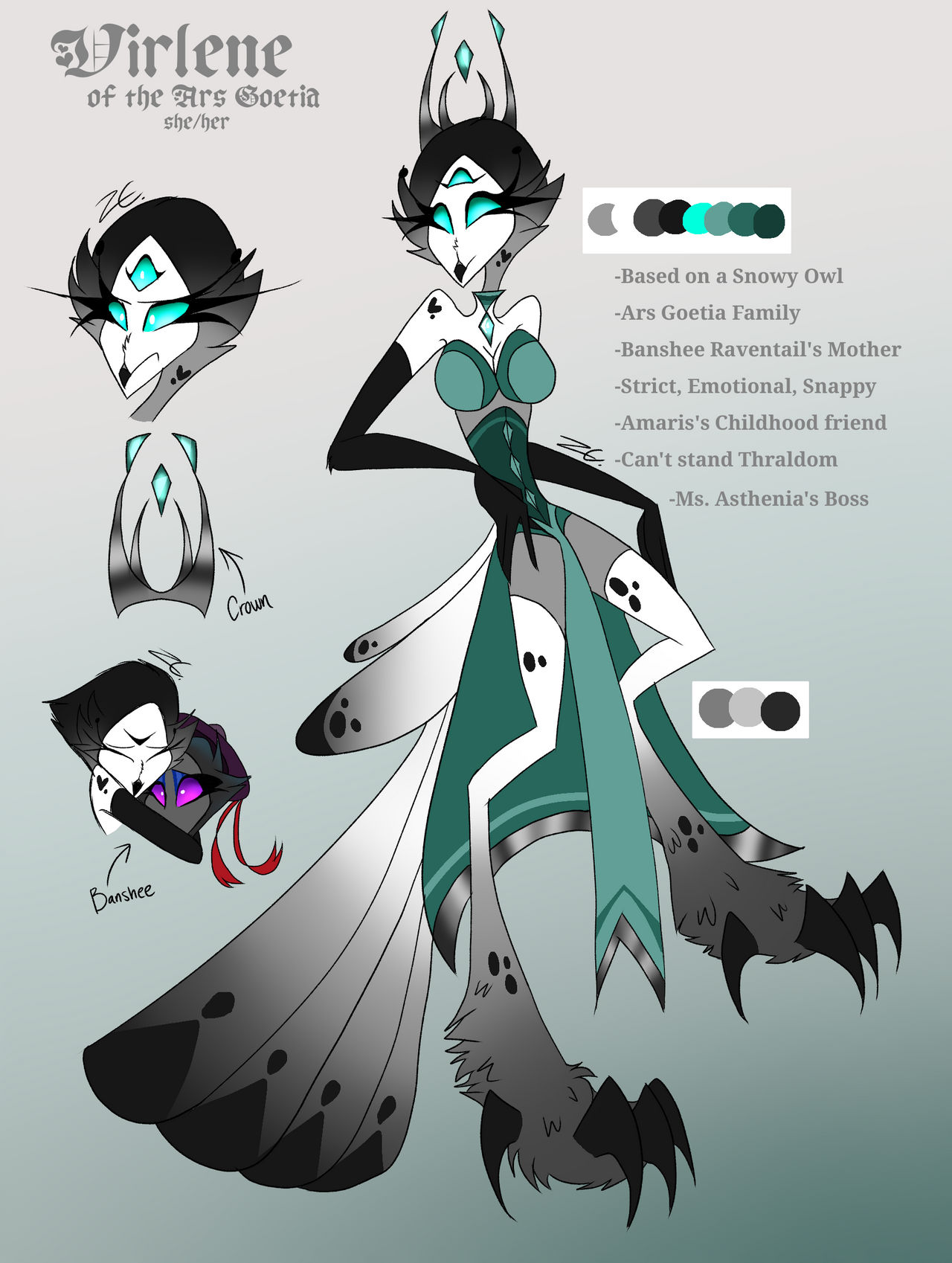 Virlene of the Ars Goetia Reference Sheet by FallenStarTheArtist on ...