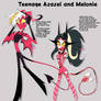 Teenage Azazel and Melonie ART