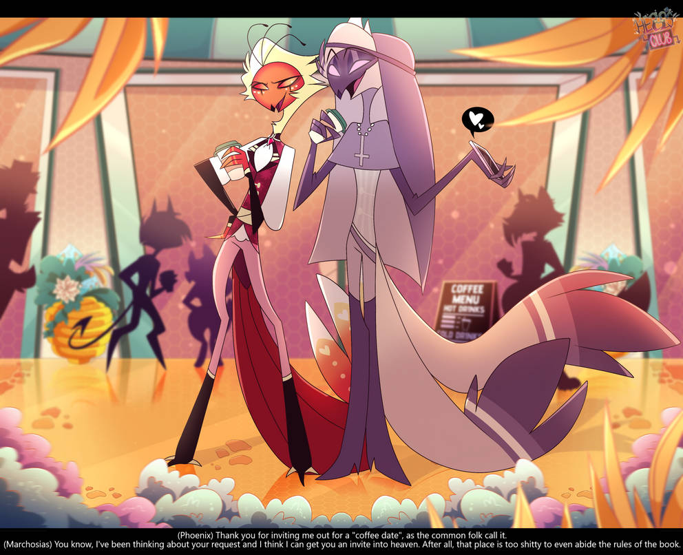 Coffee in Gluttony Helluva Boss AT by FallenStarTheArtist on DeviantArt