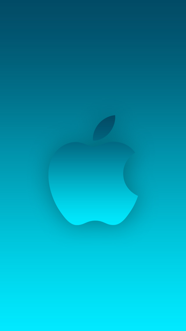 iOS 7 wallpaper without bubbles - cyan by PrsnSingh on DeviantArt