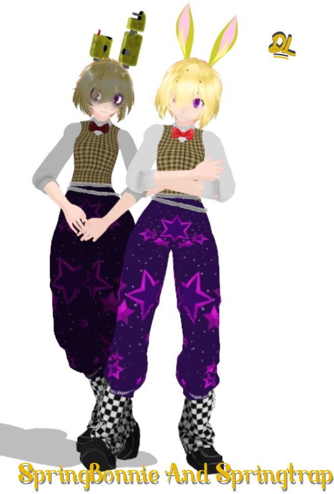 Spring Mmd SpringBonnie and Springtrap - MMD - dl by LanaJararaka on DeviantArt