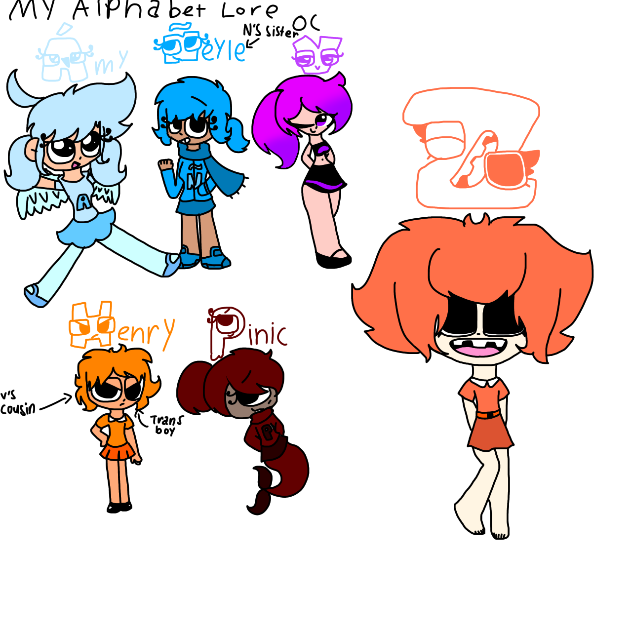 O^O ! (Alphabet lore But With my OCs in it) (Part.2) (ł x h') #alphabe