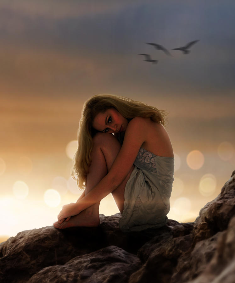 Lady on the Rock by Mr-Ripley Lady on the Rock by Mr-Ripley