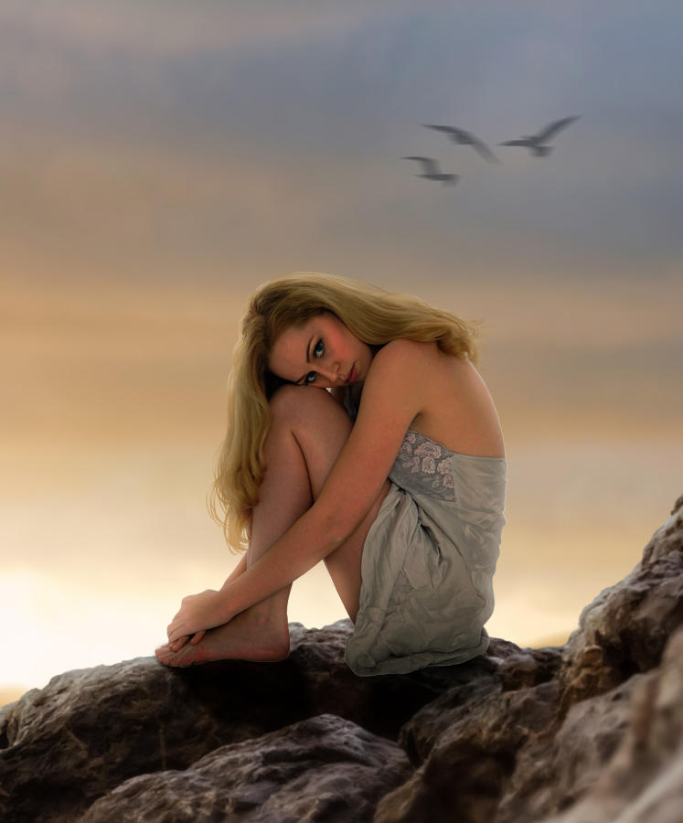 Lady on Rock Example 3a by Mr-Ripley Lady on Rock Example 3a by Mr-Ripley