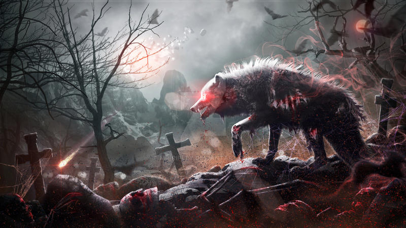 Night of the Zombie Wolf by Mr-Ripley Night of the Zombie Wolf by Mr-Ripley