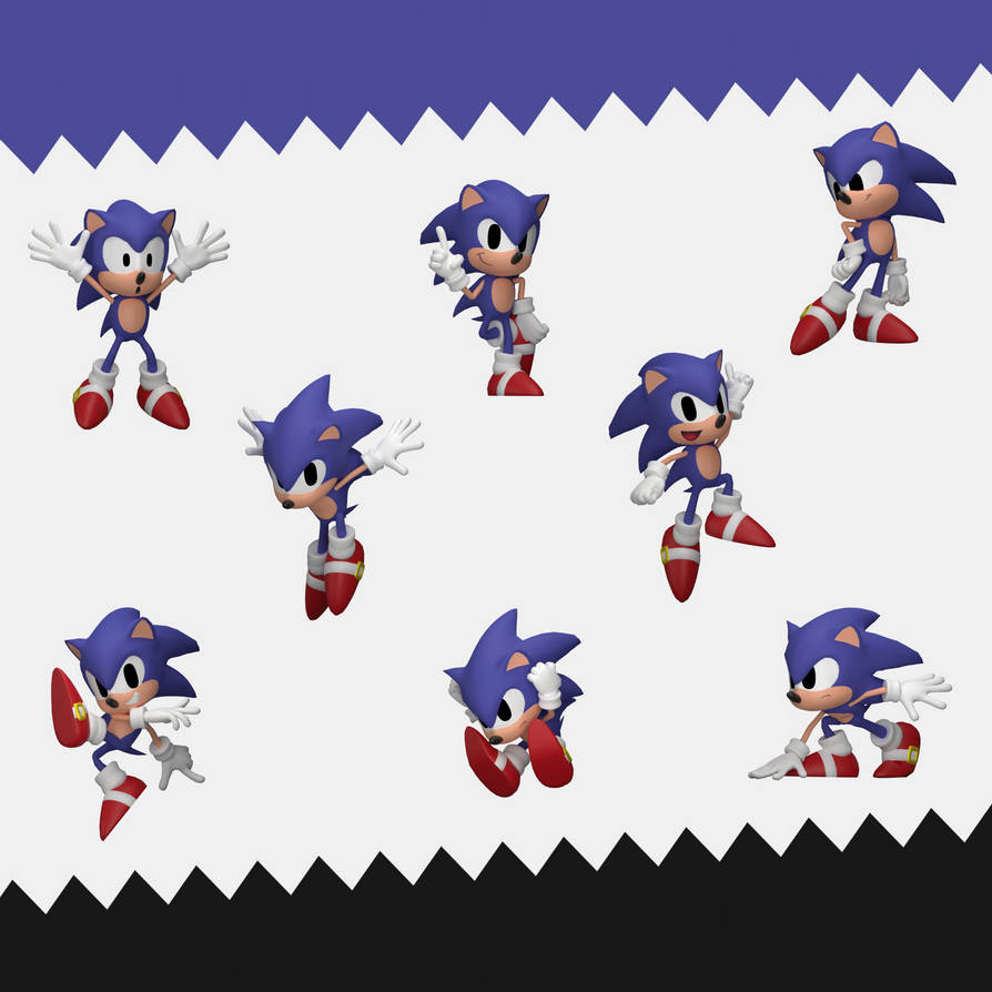 Sonic Pre Rendered Game 3D Genesis Sonic Renders by ChipsExpert on DeviantArt
