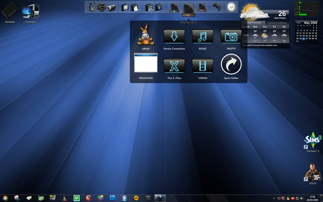 Windows Seven MOD - Desktop 3 by FernandoImaginary on DeviantArt