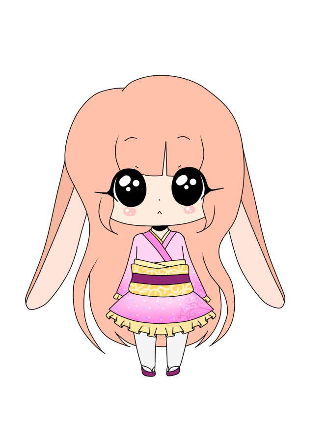 Kimono Chibi Bunny Girl ~ SOLD~