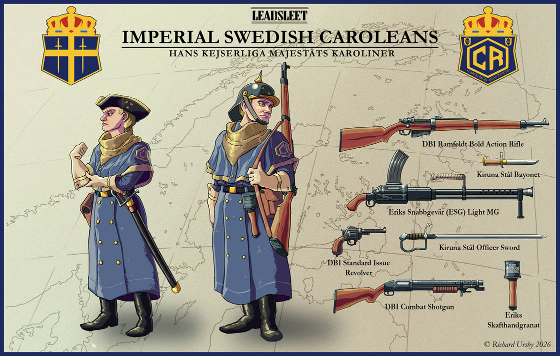 Carolean Drawing Imperial Swedish Caroleans - Leadsleet by RichardUrsby on DeviantArt