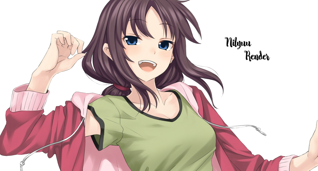 Anime Girl Smiling Render By Nilyuu Anime Girl Smiling Render By Nilyuu