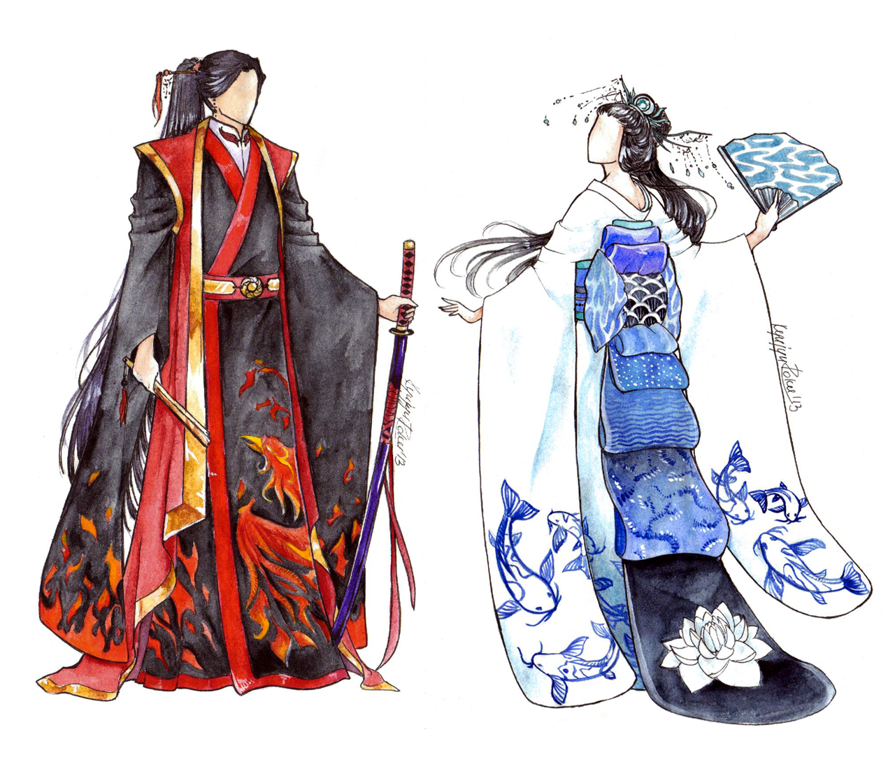 Kimono design by 9DenkO6 on DeviantArt