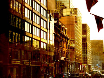 Toronto Streetscape in Gold