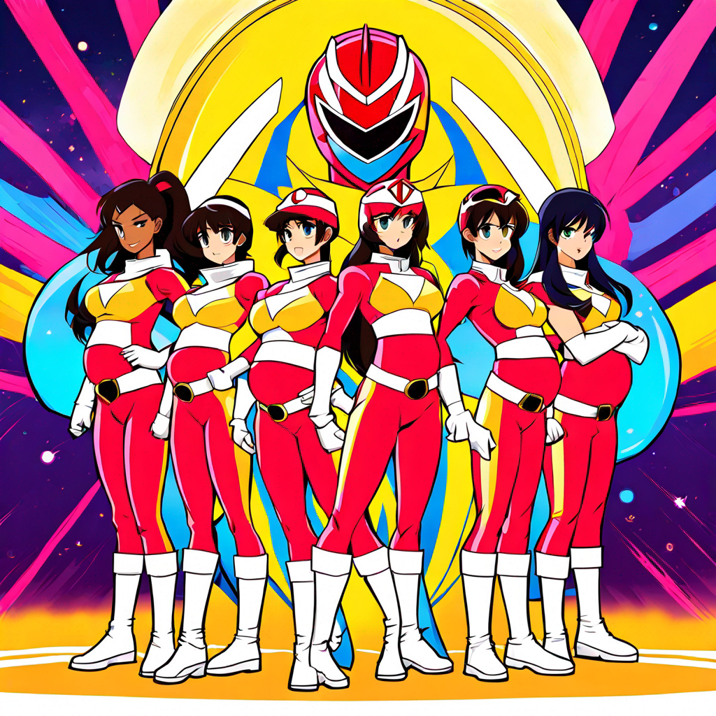 Expecting Power Pregnant power ranger women team by Tombo28 on DeviantArt