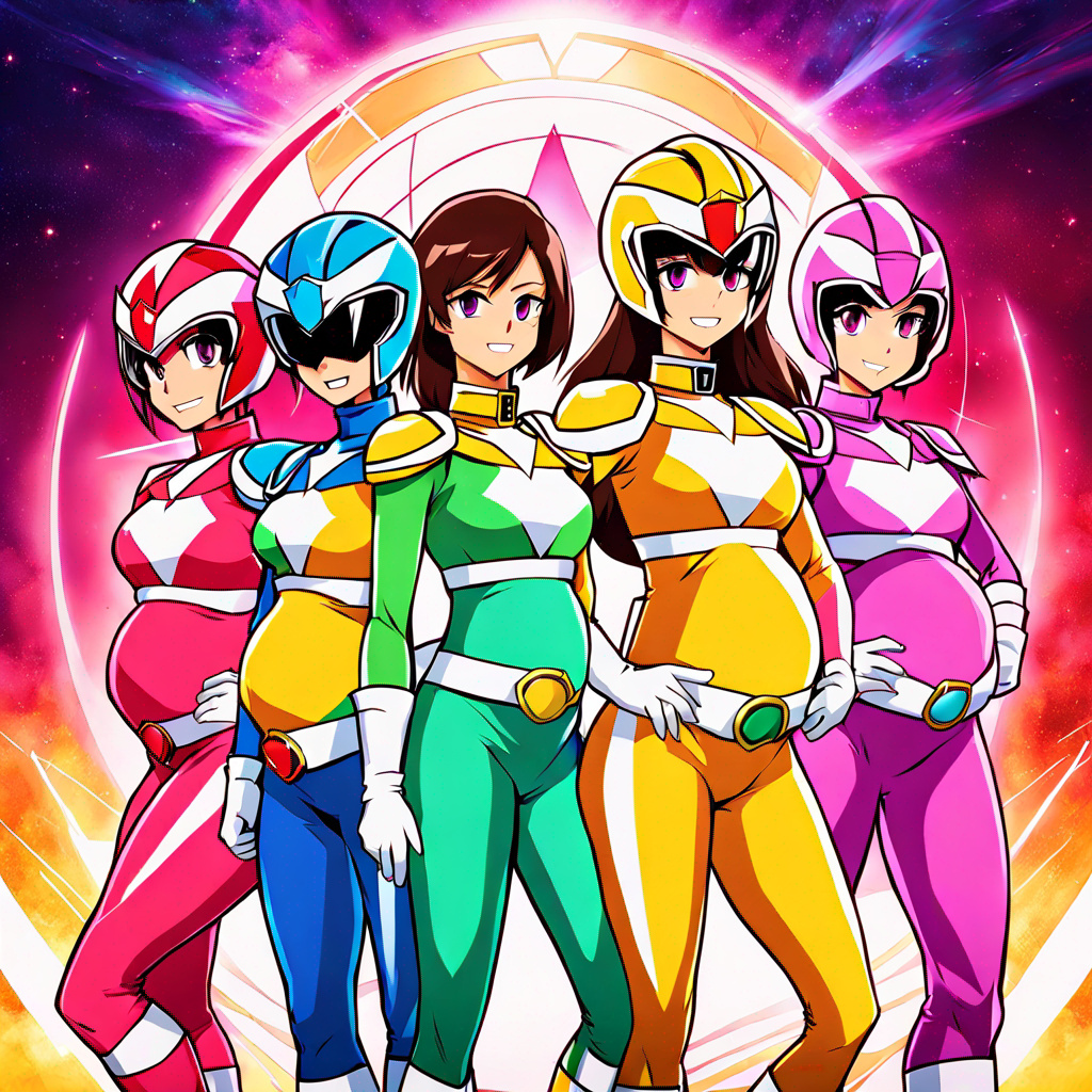 Expecting Power Pregnant power ranger women team by Tombo28 on DeviantArt