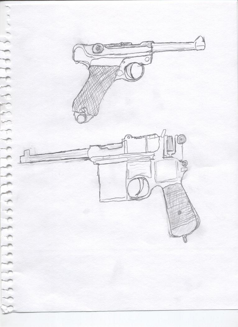WWI German sidearms by GangsterLovin on DeviantArt