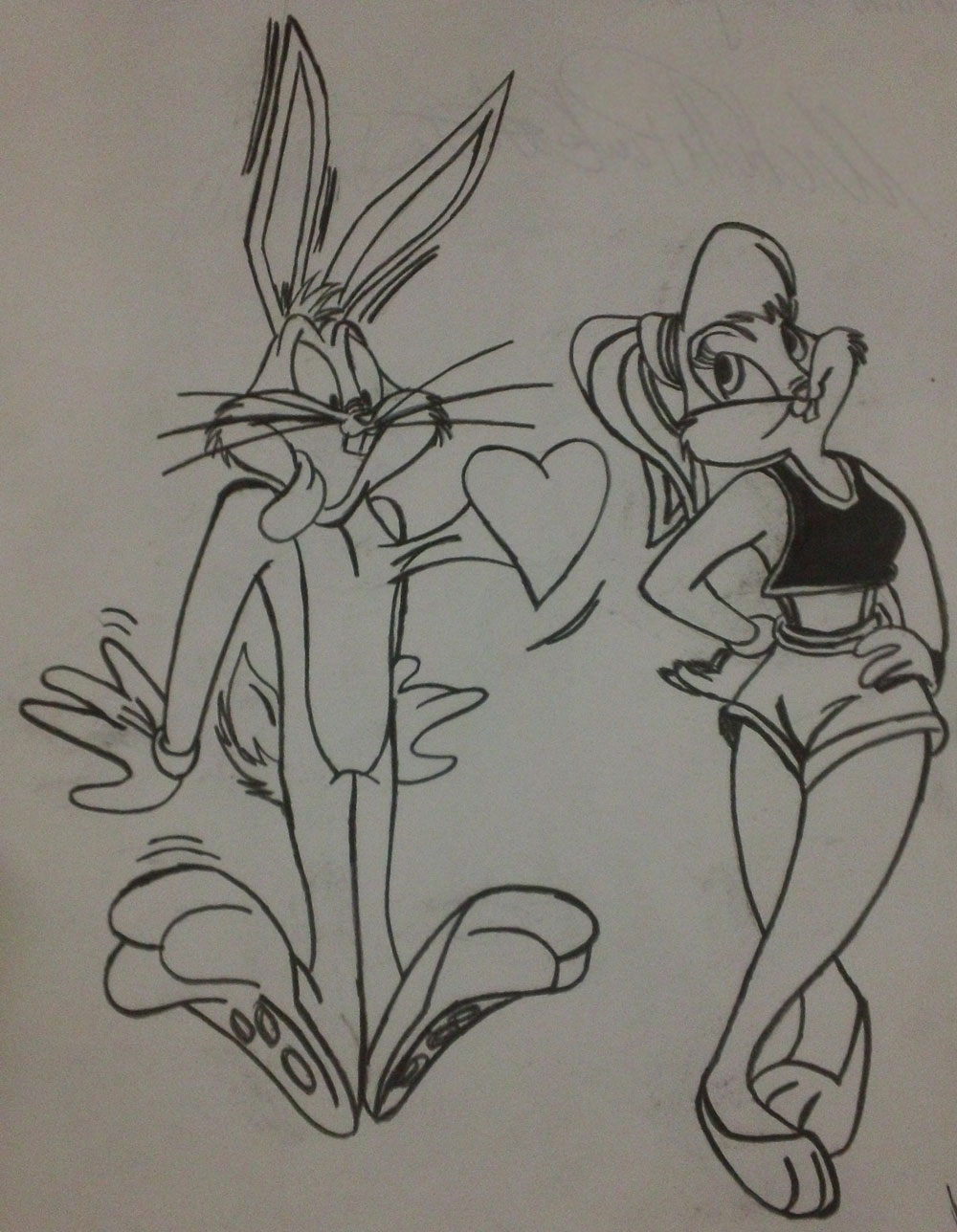 Looney Tunes - Bugs Bunny and Lola Bunny by mhadjy on DeviantArt