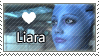 Mass Effect Stamp: Liara by Karithina