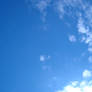 a blue sky